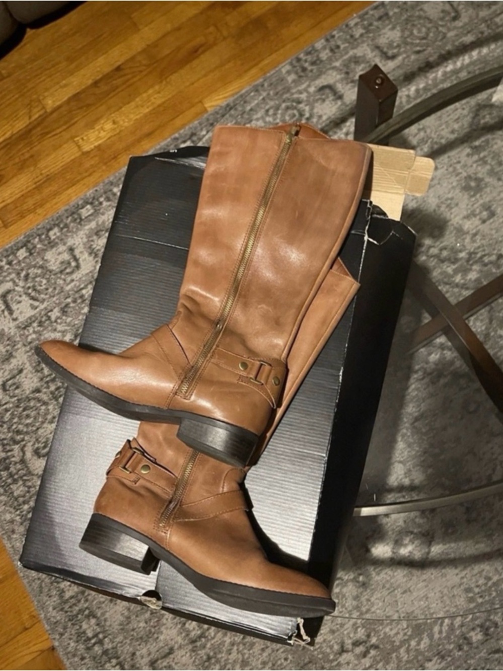 Liz Claiborne Women's Brown Leather Boots Size 7.5